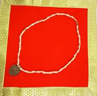 Radha Naam Locket Tulsi Mala - Pure Vrindavan Craft - image 1