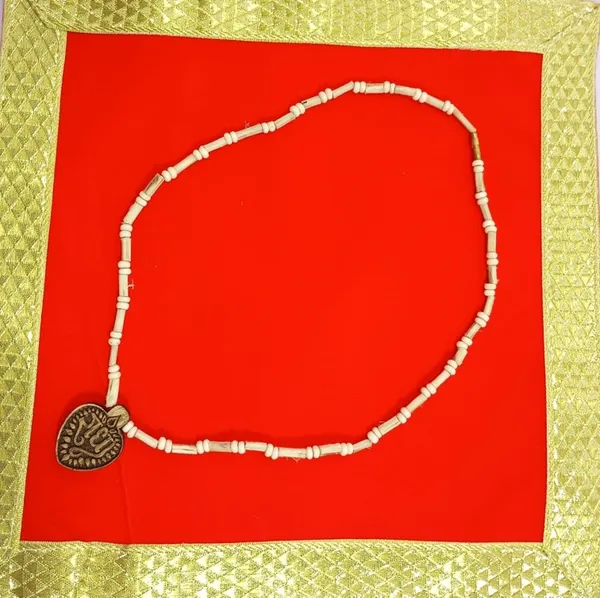 Radha Naam Locket Tulsi Mala - Pure Vrindavan Craft