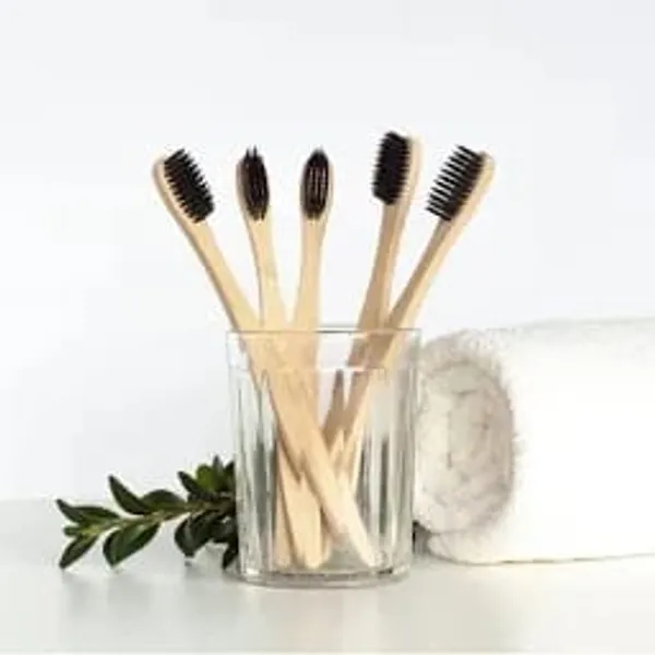 Organic Bamboo Toothbrush - Charcoal Activated Bristles