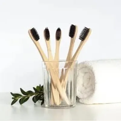 Organic Bamboo Toothbrush - Charcoal Activated Bristles