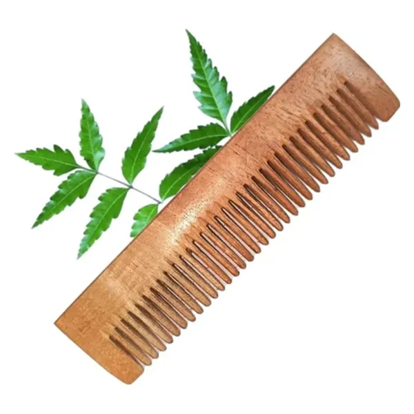 Neem Wood Pocket Comb - Kacchi Herb Treated