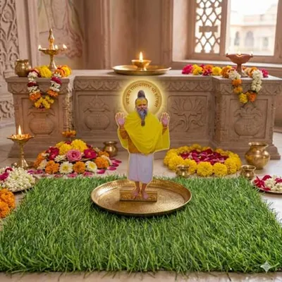 Premanand Ji Maharaj Wooden Photo Cutout for Temple