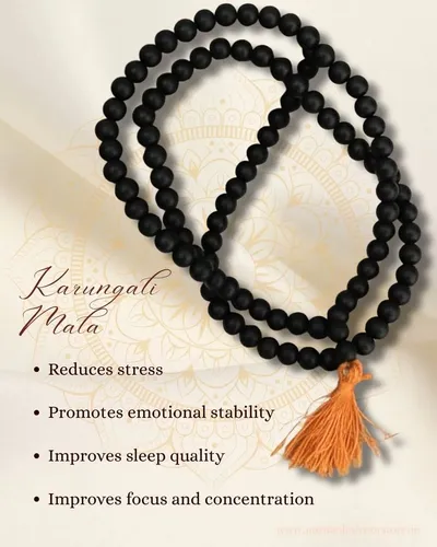 Authentic Karungali Mala - Ebony Wood Prayer Necklace