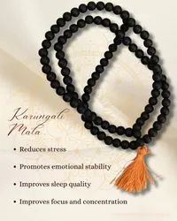 Authentic Karungali Mala - Ebony Wood Prayer Necklace - image 1