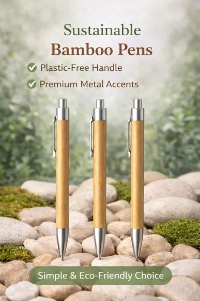 Premium Handcrafted Bamboo Writing Pen - Eco-Gift